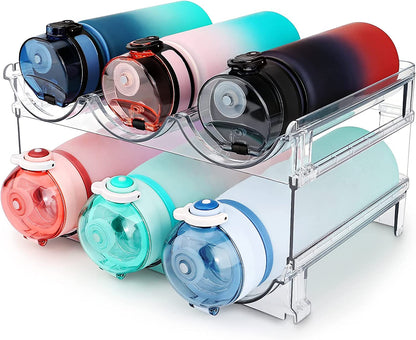  Stackable Water Bottle Storage Rack