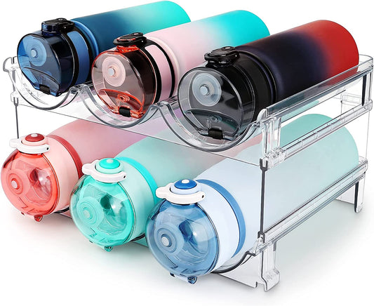  Stackable Water Bottle Storage Rack