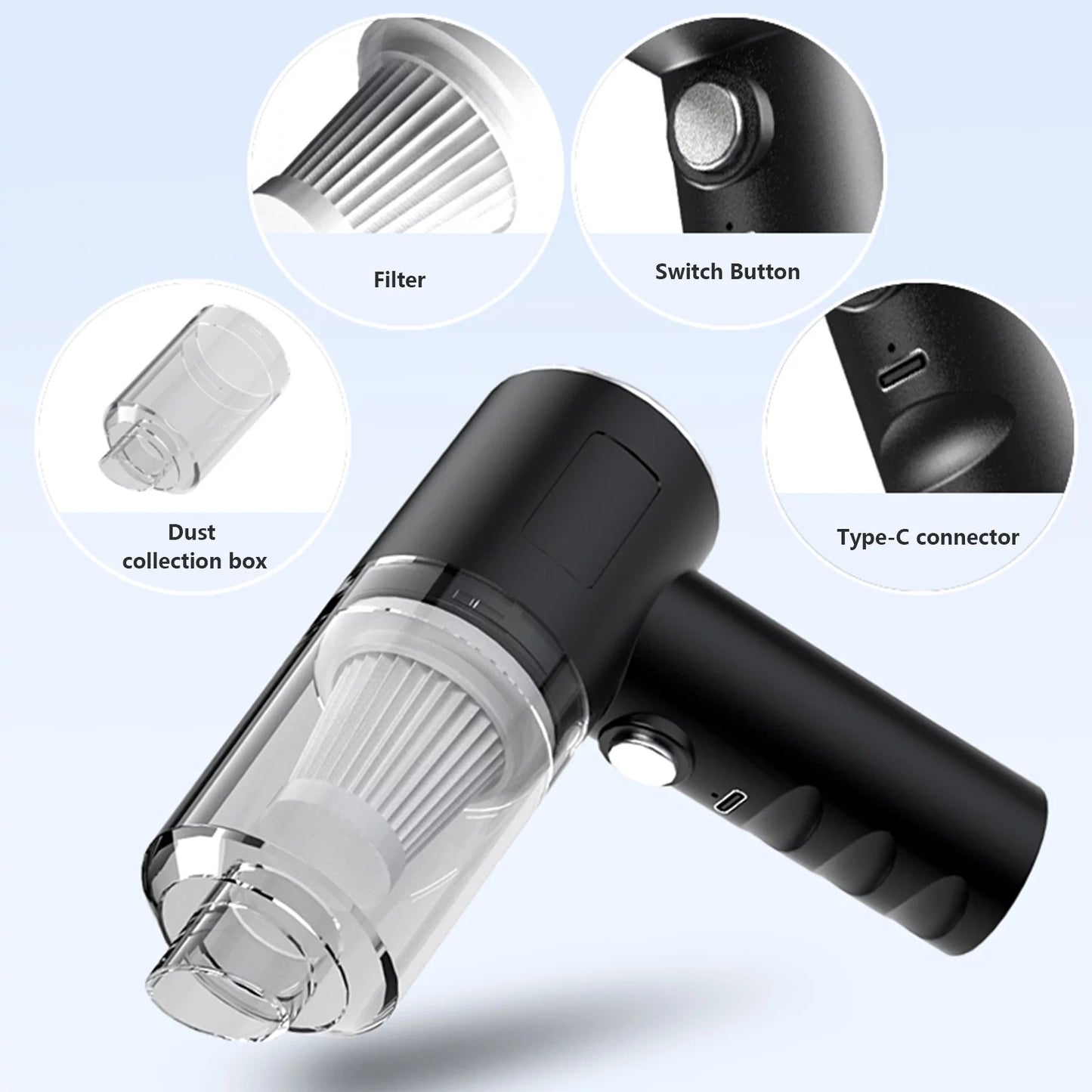 Portable Mini Vacuum Cleaner 